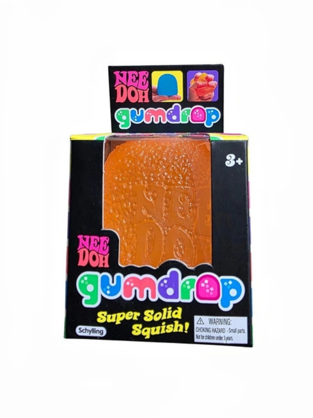 *AUTHENTIC* NeeDoh Gumdrop Super Solid Squish Orange Super Solid Squish NWT